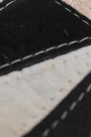 Leren Vloerkleed Gisu - Zwart