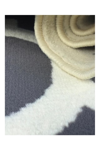 Vloerkleed Kihe - Grijs en Wit