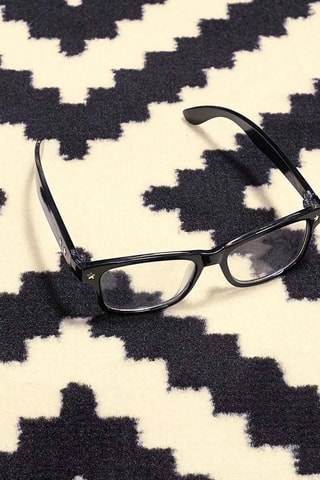 Vloerkleed Kihe - Zwart en Wit