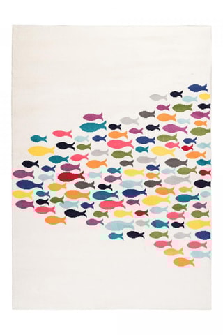 Vloerkleed Vade - Wit en Geel