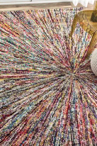 Vloerkleed Gepa - Roze en Groen