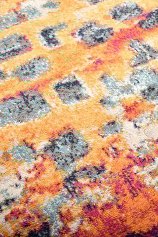 Vloerkleed Sudu - Paars en Geel