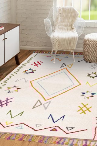 Vloerkleed Visa - Crèmekleurig