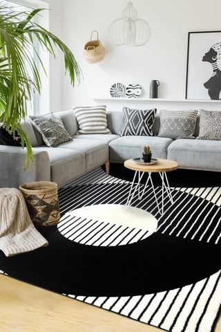 Tapete Joku - Preto e branco