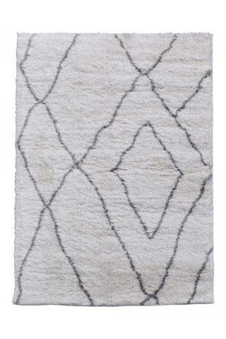 Vloerkleed Shaggy - Crèmekleurig