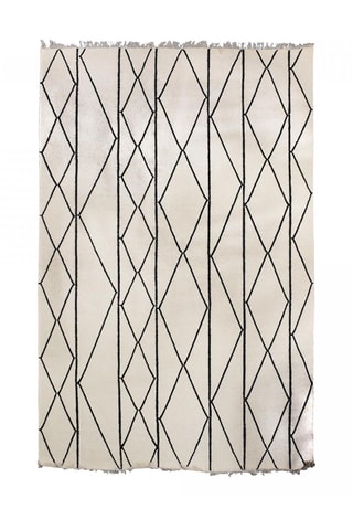 Wollen Vloerkleed Tiho - Beige