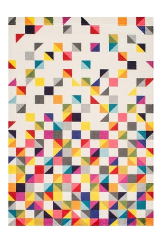 Vloerkleed Gepa - Geel en Blauw