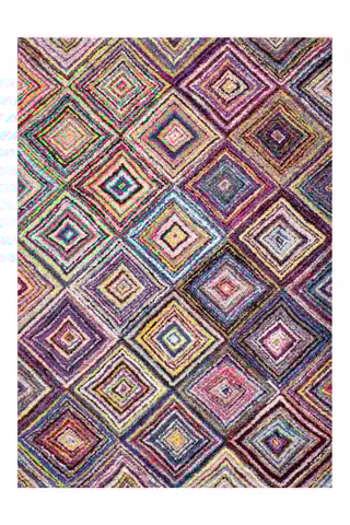 Vloerkleed Kada - Roze en Blauw