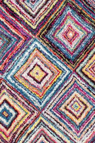 Vloerkleed Kada - Roze en Blauw