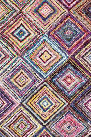 Vloerkleed Kada - Roze en Blauw