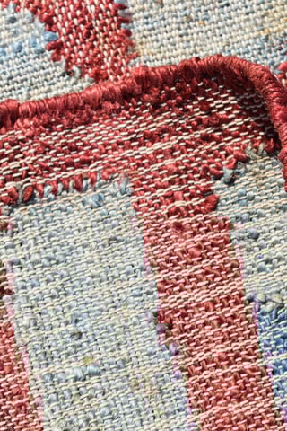 Vloerkleed Kilim - Grijs en Rood
