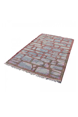 Vloerkleed Kilim - Grijs en Rood