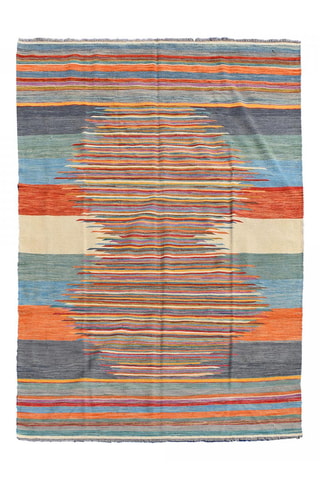 Wollen Vloerkleed Kilim - Multicolor