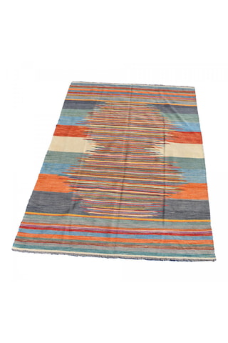 Wollen Vloerkleed Kilim - Multicolor