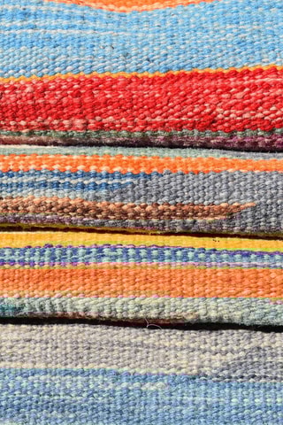 Wollen Vloerkleed Kilim - Multicolor