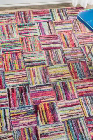 Vloerkleed Jehu - Roze en Paars