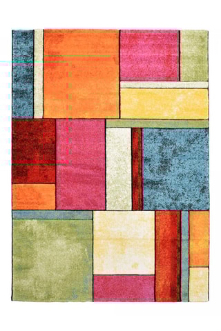 Vloerkleed Tuho - Roze en Beige