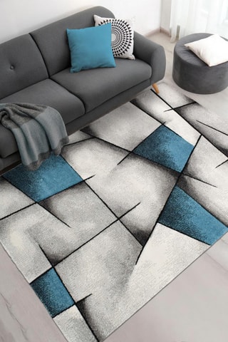 Vloerkleed Rahi - Blauw