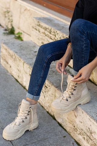 Bottines - Beige