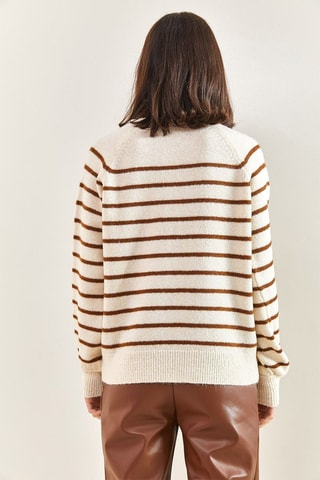 Pull - Beige et marron