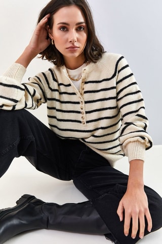 Pull - Blanc et noir