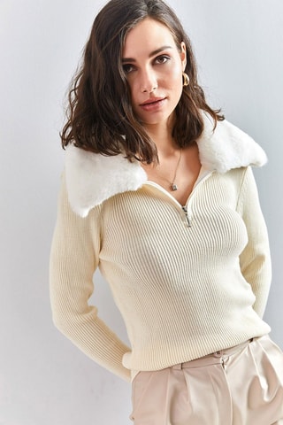 Pull en laine - Ecru