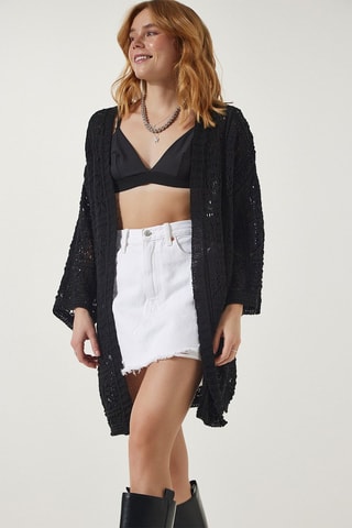 Gilet long - Noir