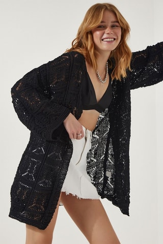 Gilet long - Noir
