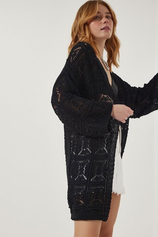Gilet long - Noir