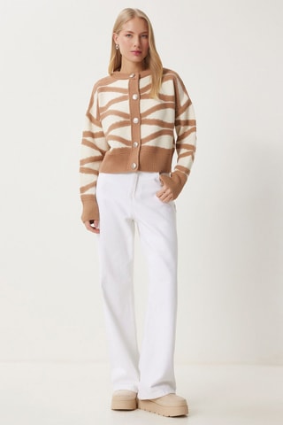 Gilet - Ecru et beige