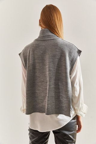 Gilet sans manches - Gris chiné