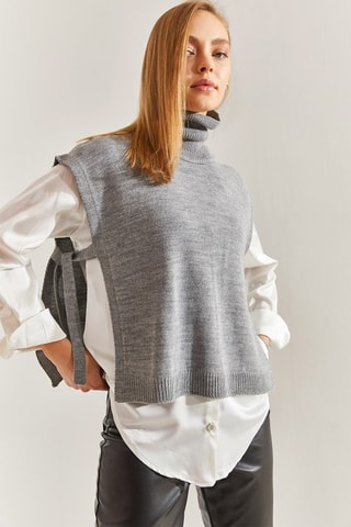 Gilet sans manches - Gris chiné