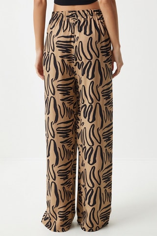 Pantalon palazzo - Beige foncé