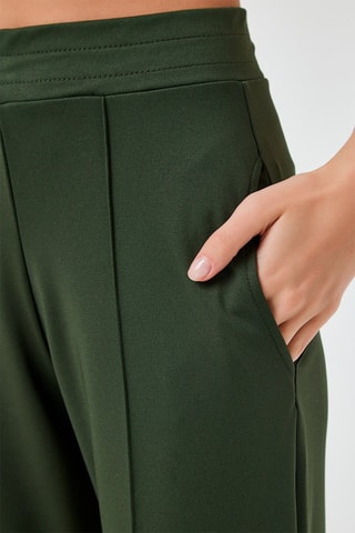 Pantalon palazzo - 
Vert