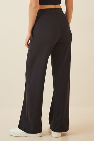 Pantalon taille haute - Noir