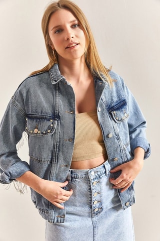 Veste en jean - Bleu clair