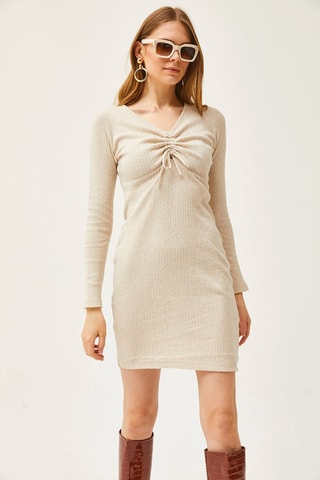 Robe droite - Ecru