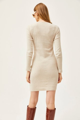 Robe droite - Ecru