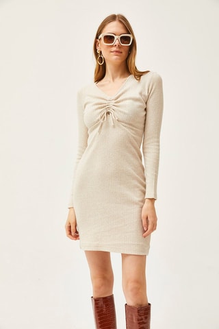 Robe droite - Ecru