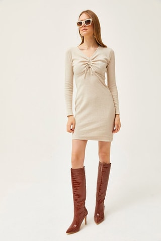 Robe droite - Ecru