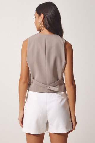 Gilet de costume sans manches - Taupe