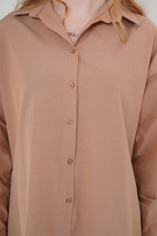 Chemisier oversize - Camel
