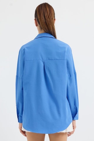 Chemisier oversize - Bleu