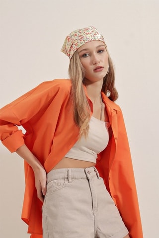 Chemisier oversize - Orange