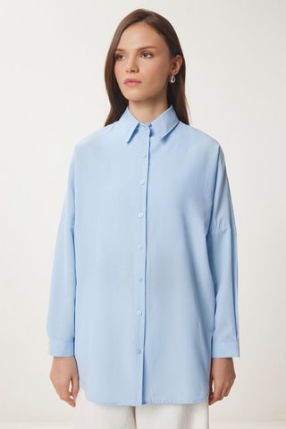 Surchemise oversize - Ciel