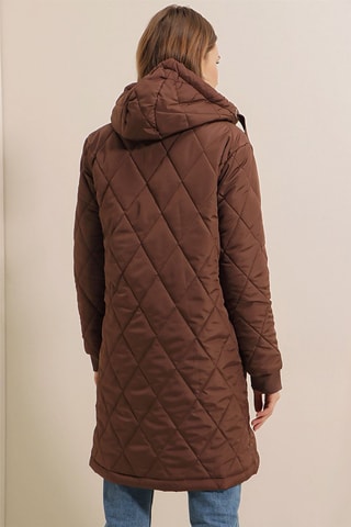 Doudoune longue - Marron