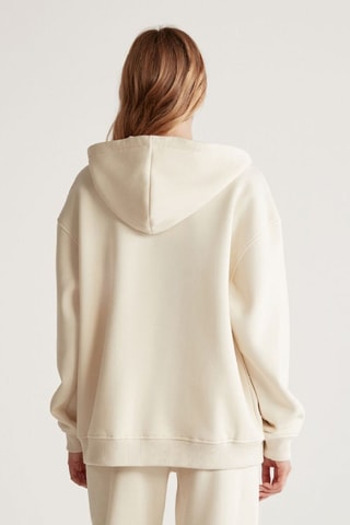 Sweat à capuche - Ecru