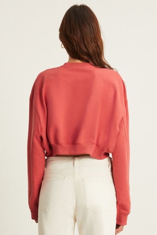 Sweat court - Rouge brique