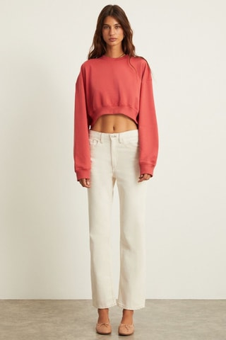 Sweat court - Rouge brique