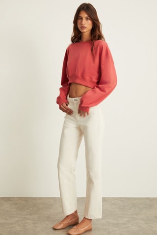Sweat court - Rouge brique
